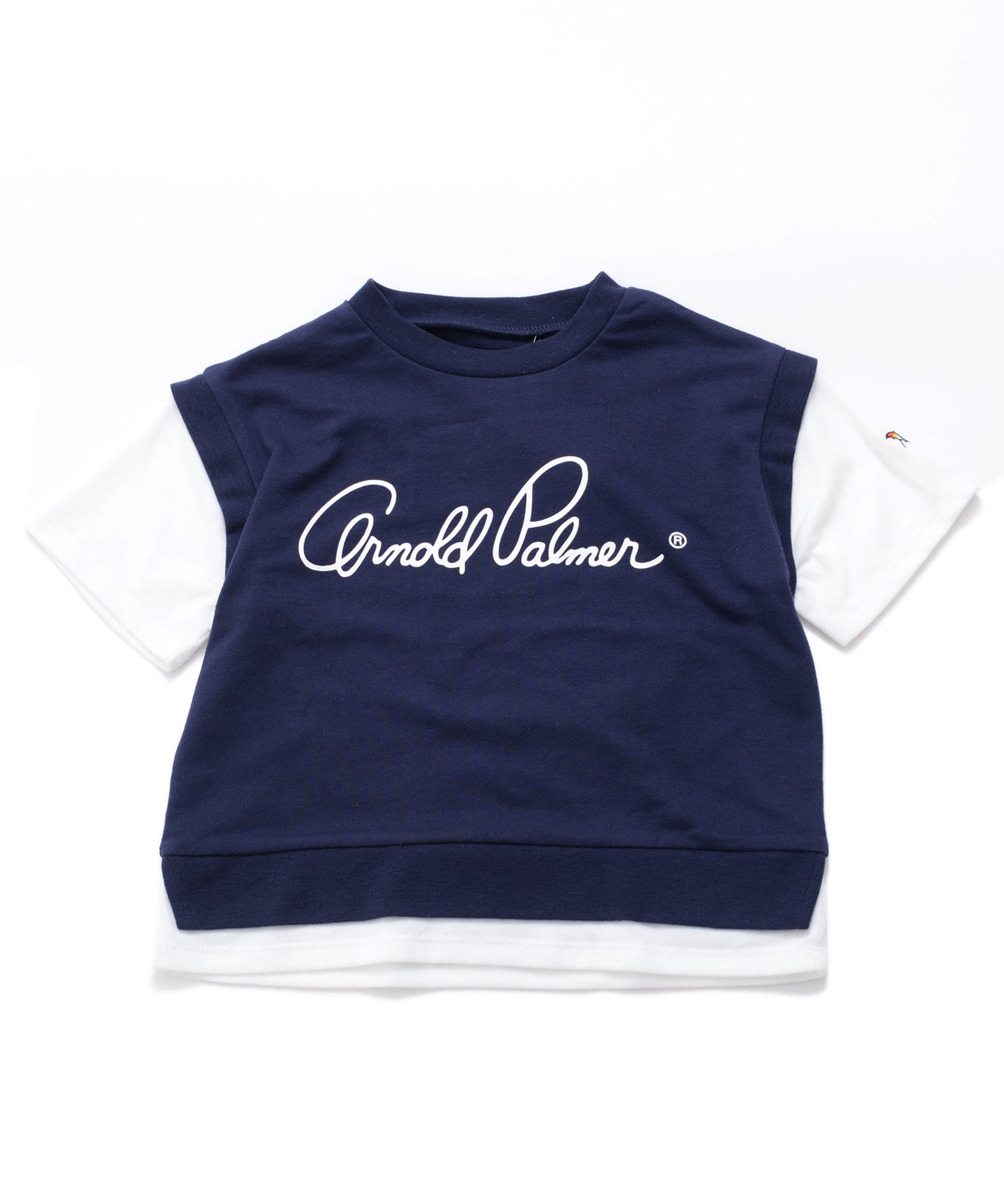 Arnold Palmer 【残り1点】裏毛ベストフェイクレイヤードTシャツ【キッズ】